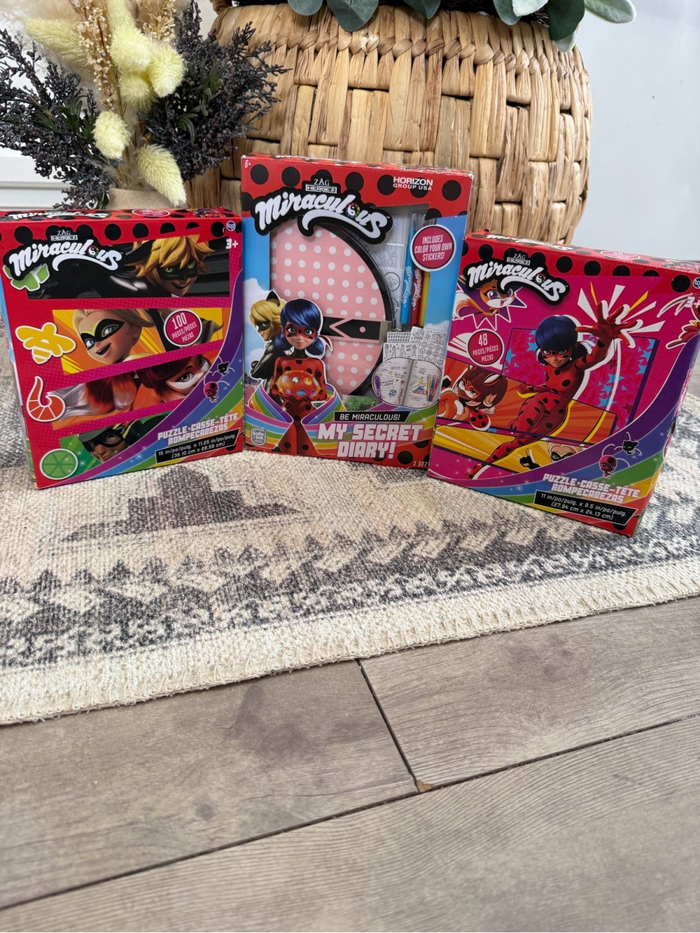 New Miraculous Tales of Ladybug & Cat Noir Puzzles & Secret Diary Lot of 3 Kids - Picture 11 of 16